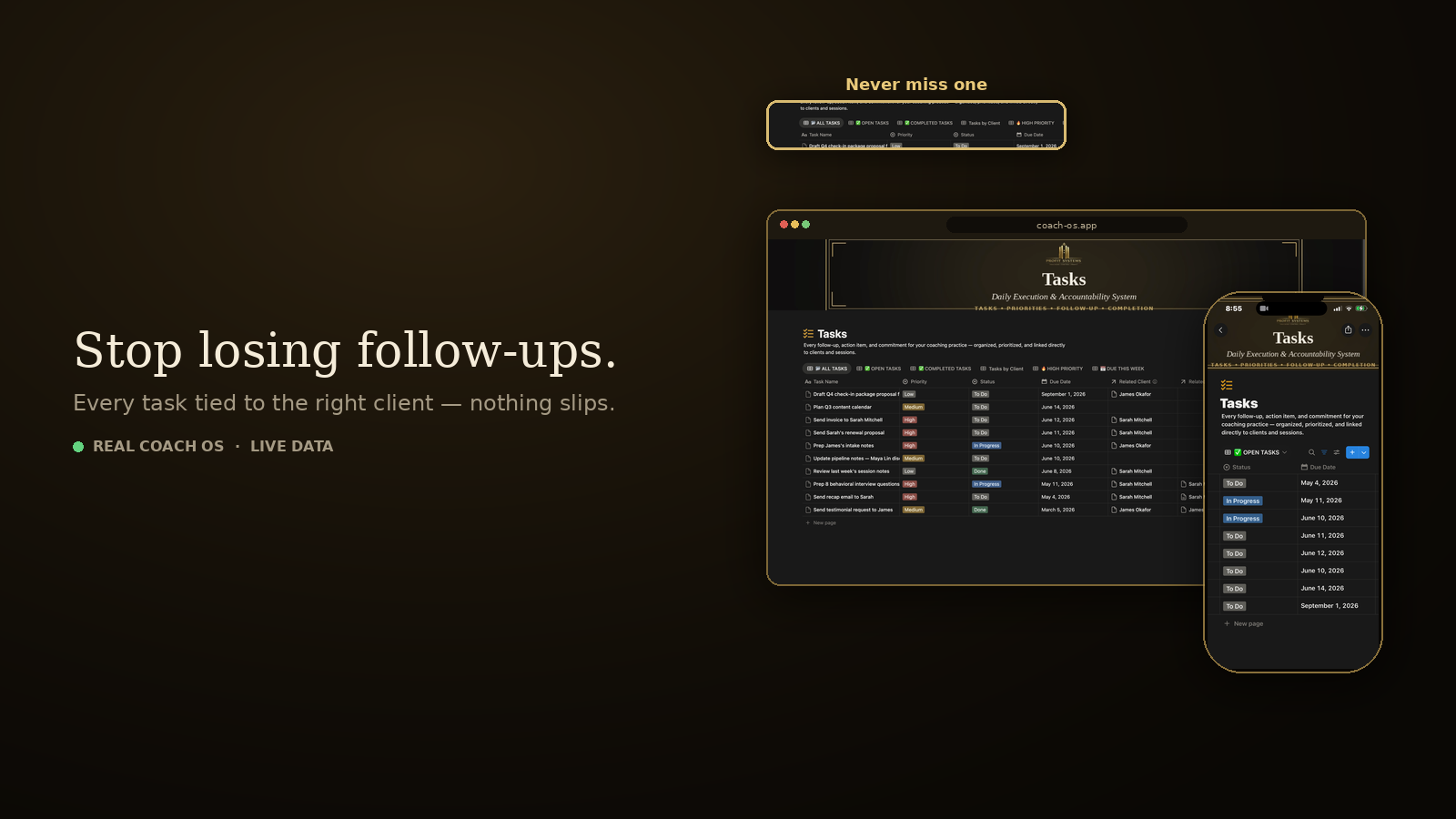 Stop losing follow-ups