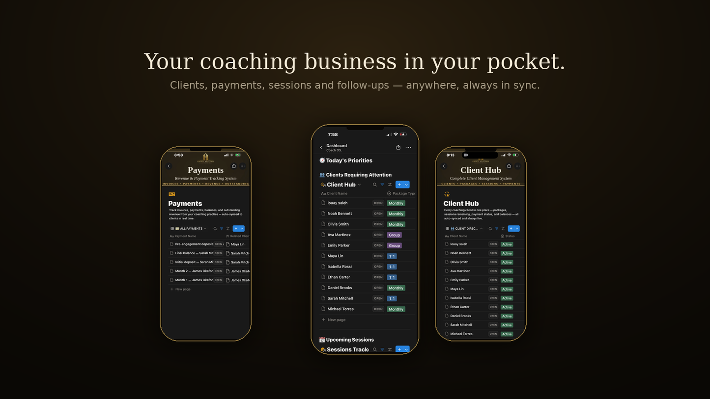Your coaching business in your pocket