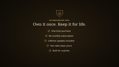 Own it once. Keep it for life.